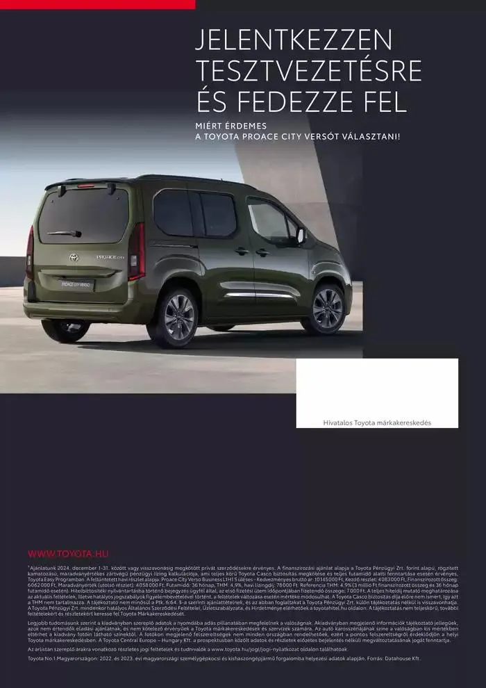 Katalógus Toyota Proace City Verso ICE december 3.-tól december 3.-ig 2025. - Oldal 14