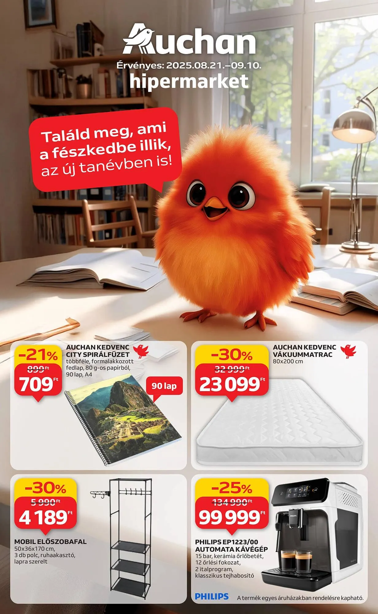 Katalógus Auchan akciós újság augusztus 21.-tól szeptember 10.-ig 2025. - Oldal 1