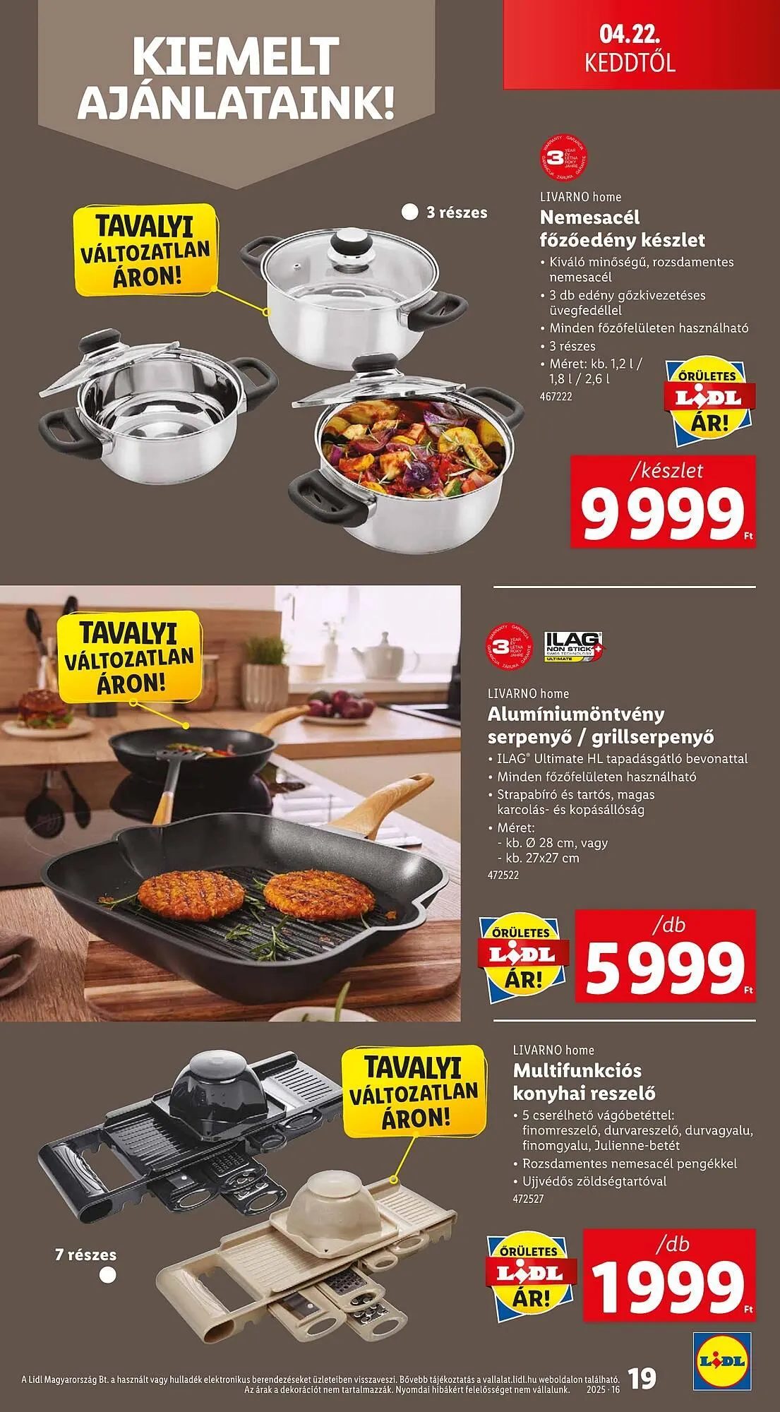 Katalógus Lidl akciós újság április 16.-tól április 19.-ig 2025. - Oldal 19