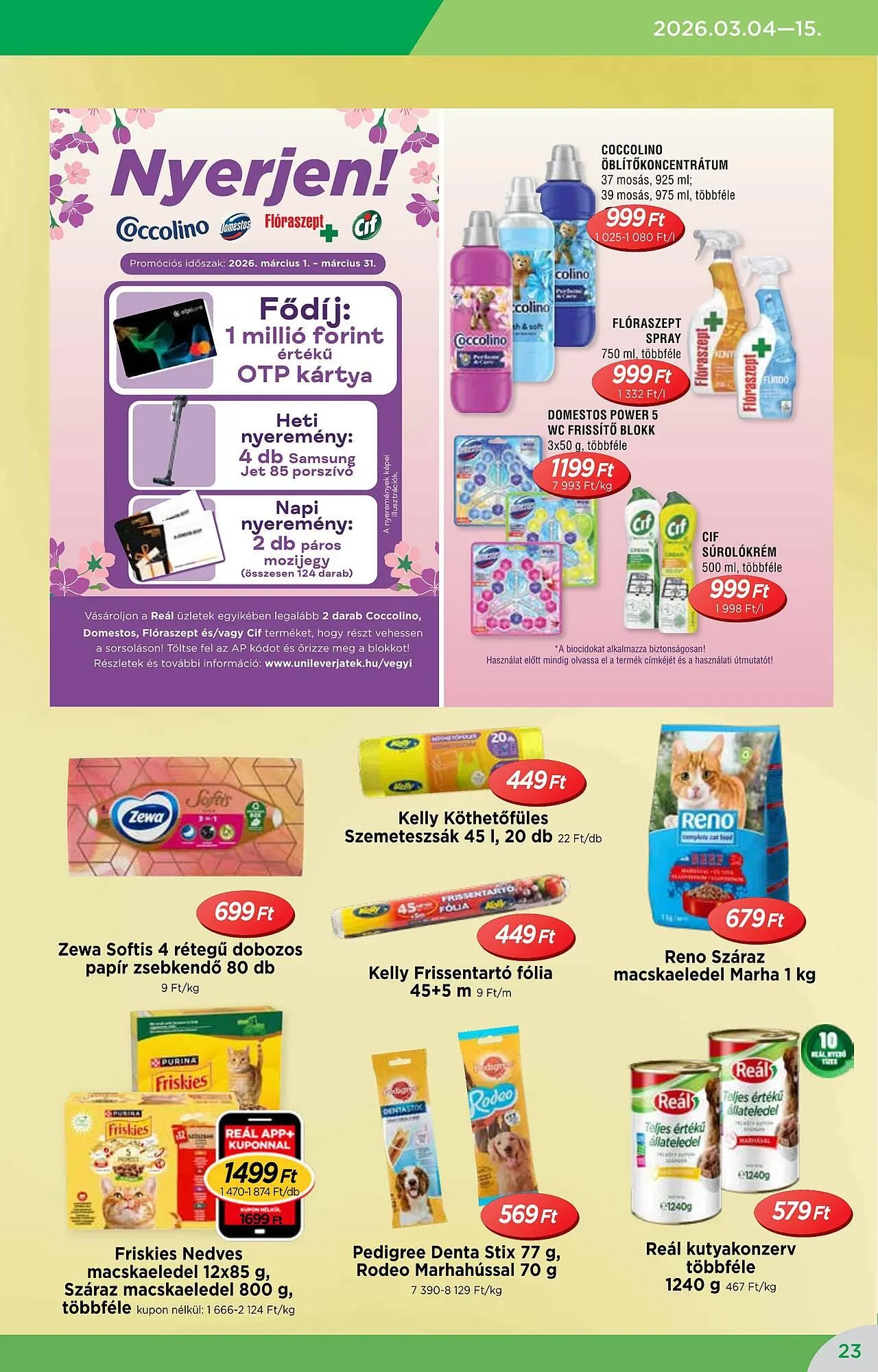 Katalógus Real akciós újság március 4.-tól március 15.-ig 2026. - Oldal 23
