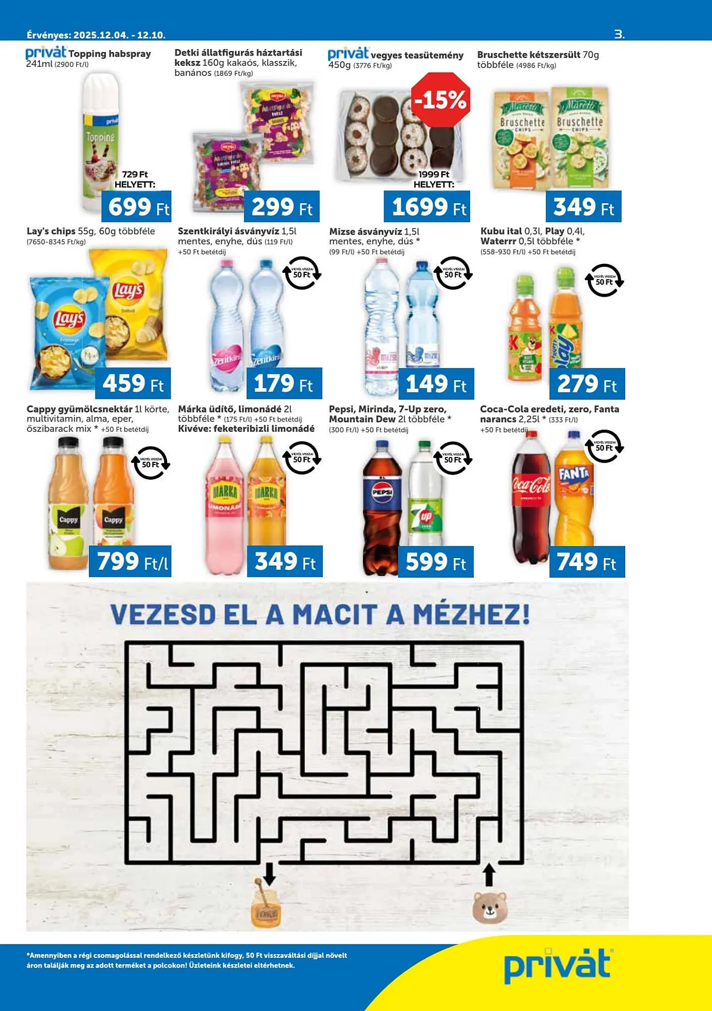 Katalógus PRIVÁT akciós újság december 4.-tól december 10.-ig 2025. - Oldal 3