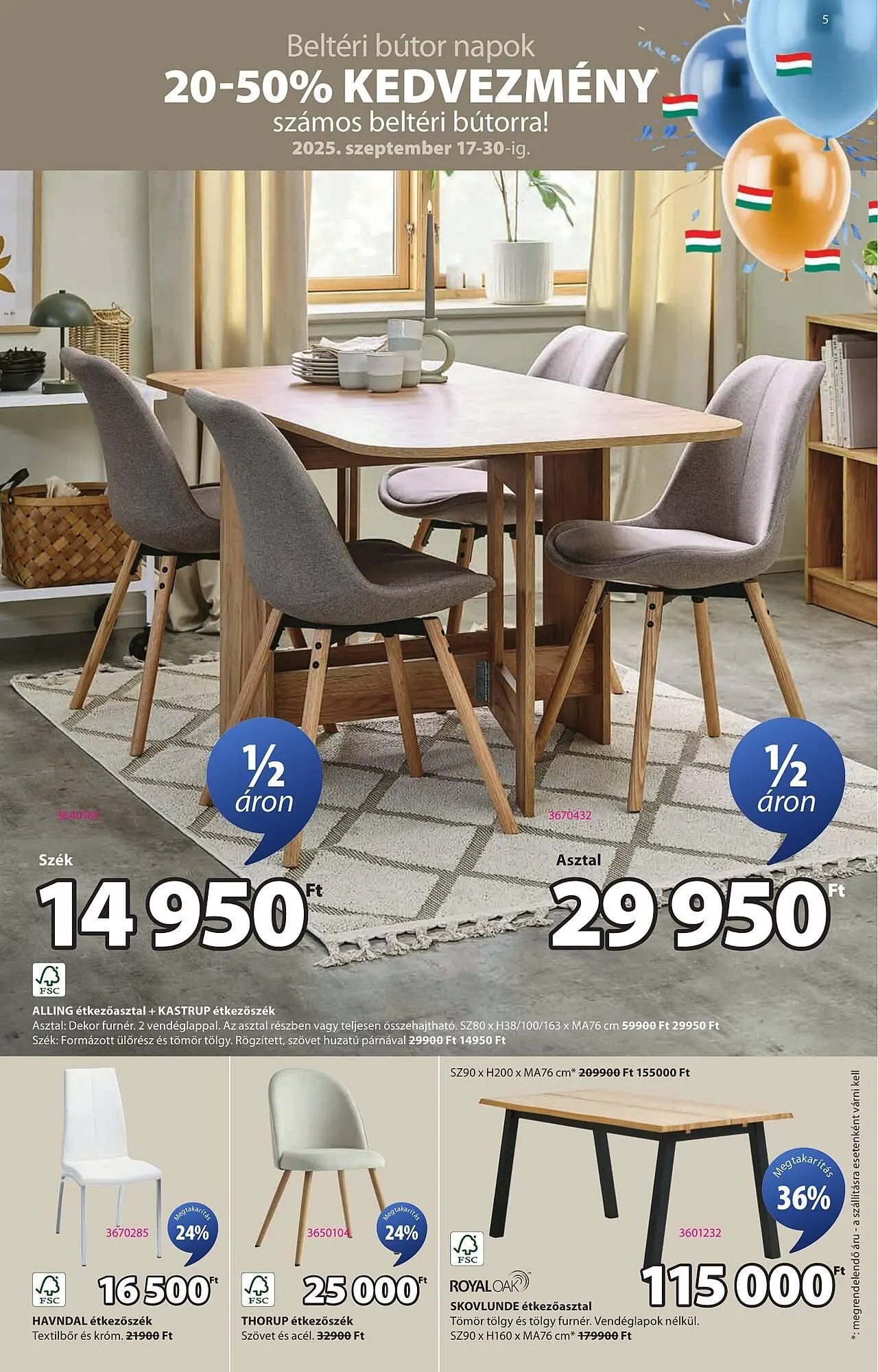 Katalógus JYSK akciós újság szeptember 17.-tól október 14.-ig 2025. - Oldal 5