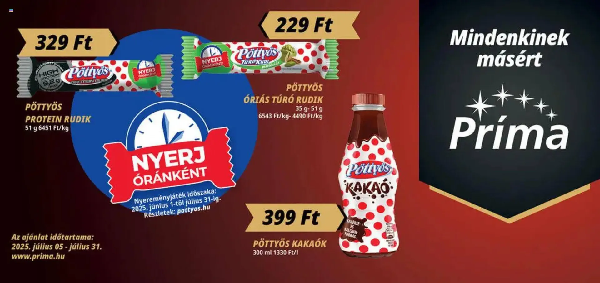 Katalógus Príma akciós újság július 5.-tól július 31.-ig 2025. - Oldal 1