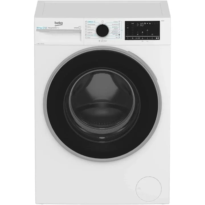 Beko B3WFU48215WWES mosógép, 8 kg, 1200 fordulat/perc, A energiaosztály, HomeWhiz Bluetooth távirányítóval, SteamCure, AddXtra, ProSmart Inverter motor, AutoClean mosószeres fiók, Silent Tech, szürke