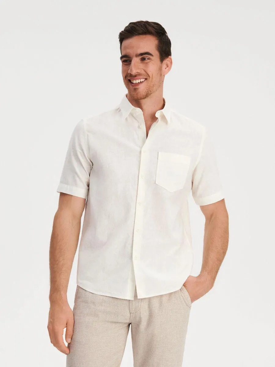 Regular fit ing lenkeverékből