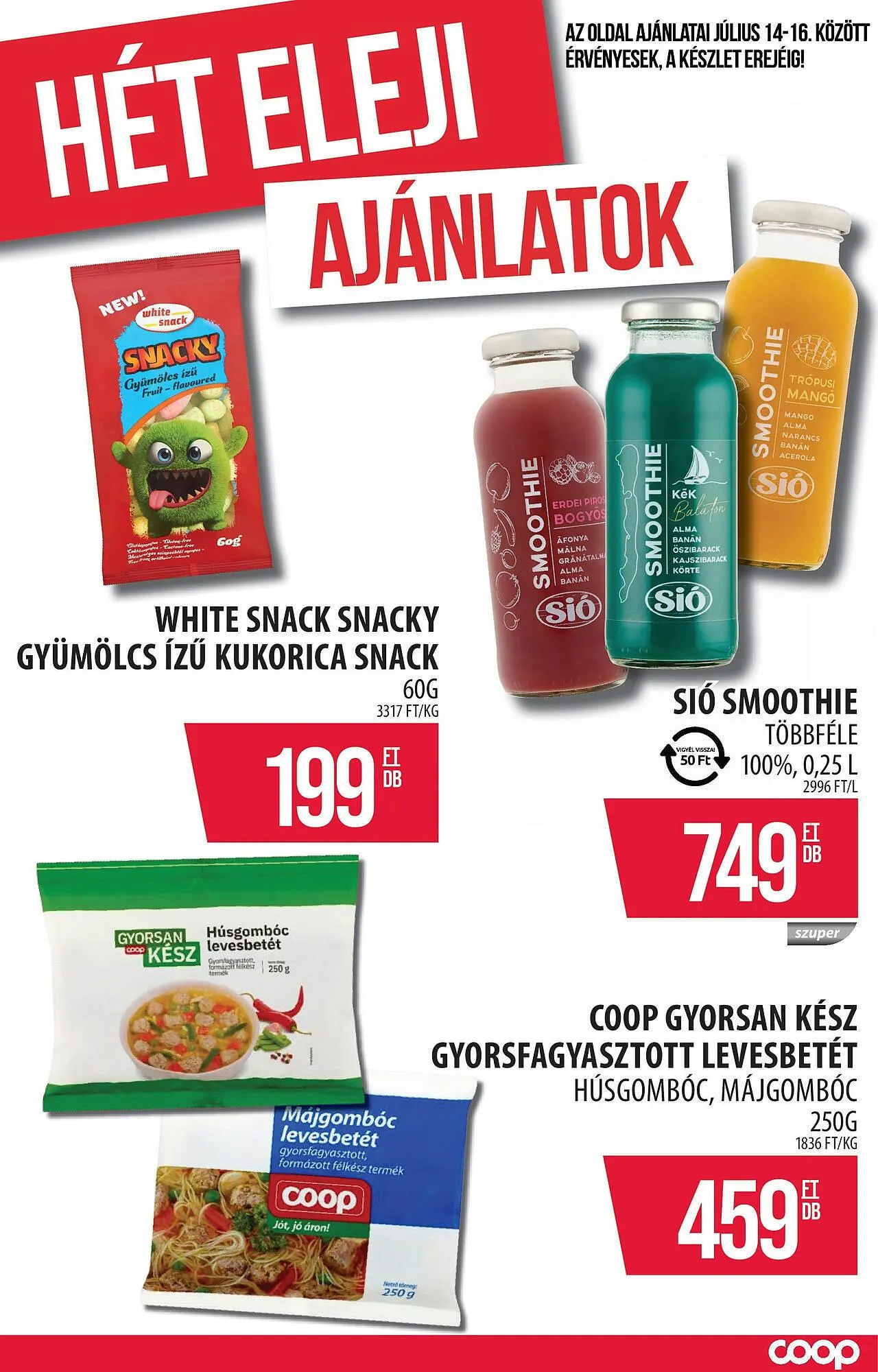 Katalógus Coop akciós újság július 7.-tól július 16.-ig 2025. - Oldal 4