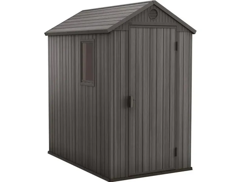 KETER DARWIN 4X6 - műanyag kerti ház (125,8x184,5x205cm, szürke)