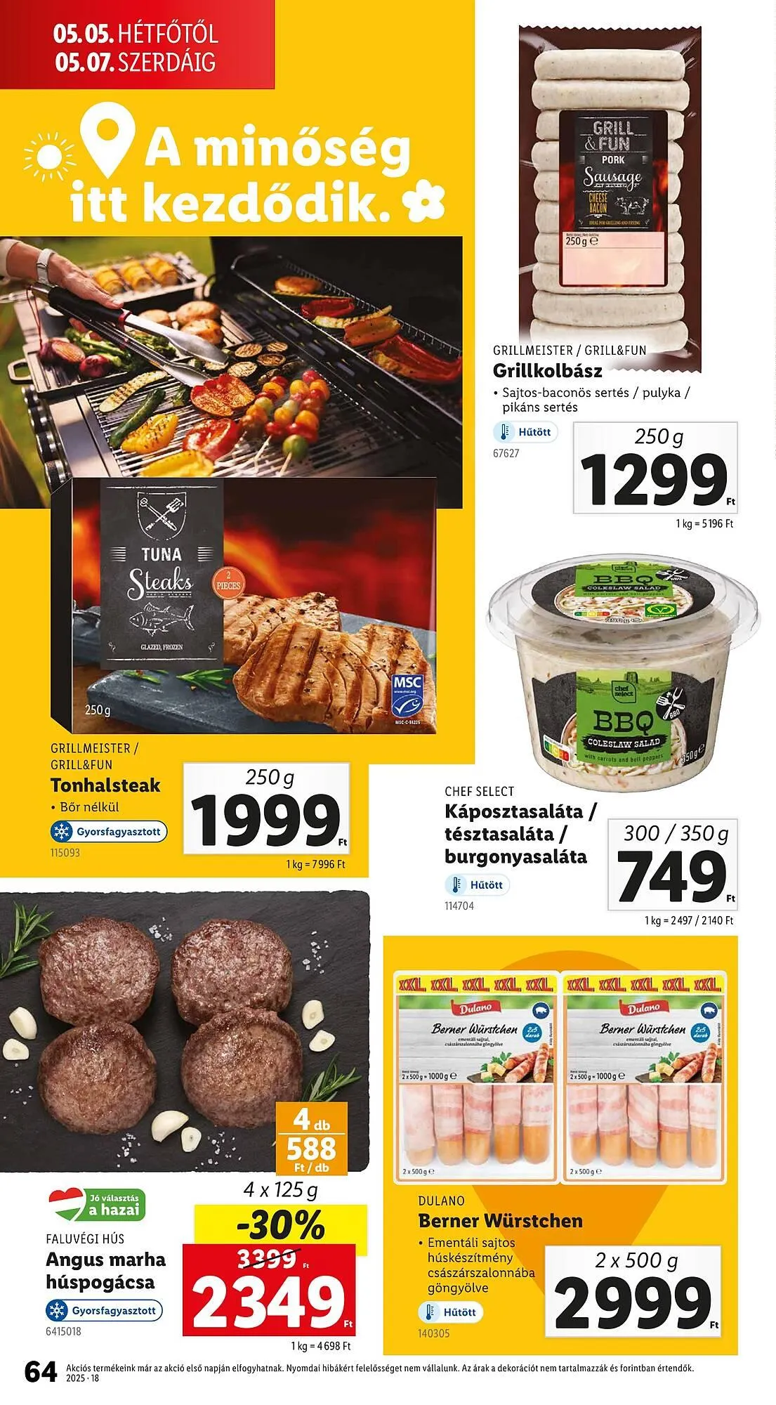 Katalógus Lidl akciós újság április 30.-tól május 4.-ig 2025. - Oldal 64