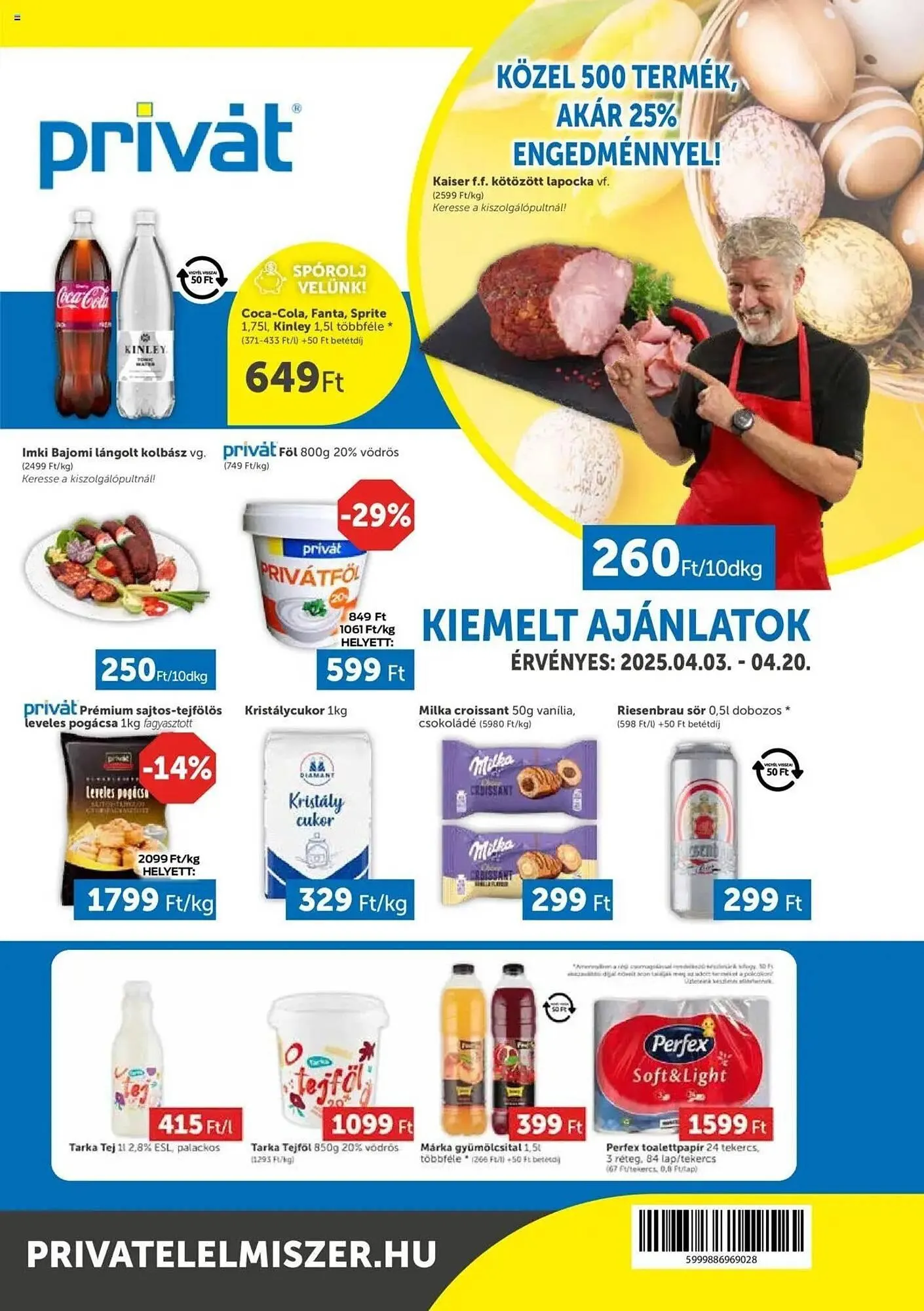 Katalógus PRIVÁT akciós újság április 3.-tól április 20.-ig 2025. - Oldal 1