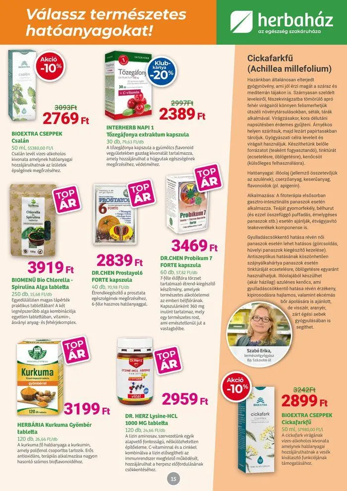 Katalógus Herbaház Magazin július 1.-tól augusztus 4.-ig 2024. - Oldal 15