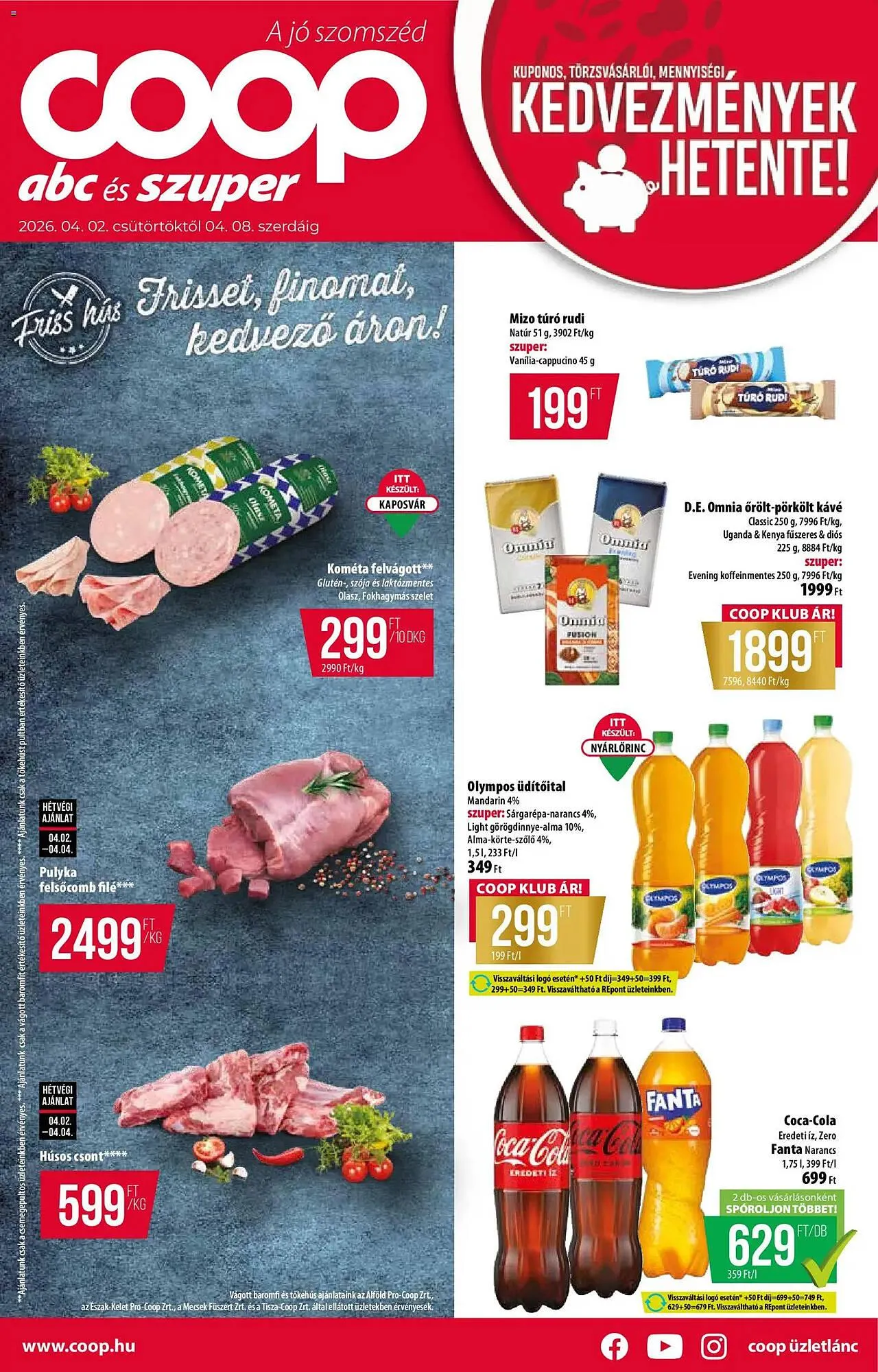 Katalógus Coop akciós újság április 2.-tól április 8.-ig 2026. - Oldal 1