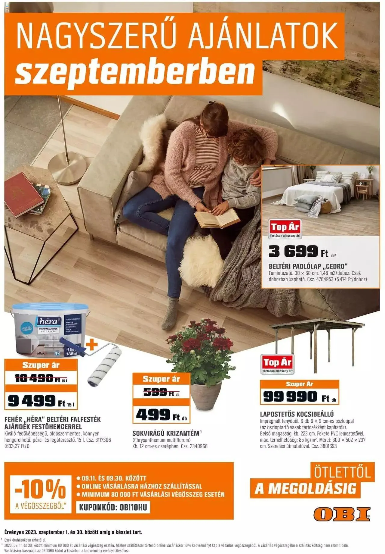 Katalógus OBI Akciós újság szeptember 1.-tól szeptember 30.-ig 2023. - Oldal 1