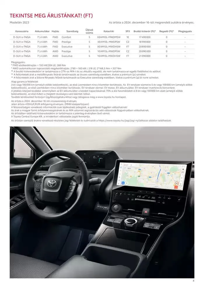 Katalógus Toyota bZ4X 11kw december 18.-tól december 18.-ig 2025. - Oldal 4