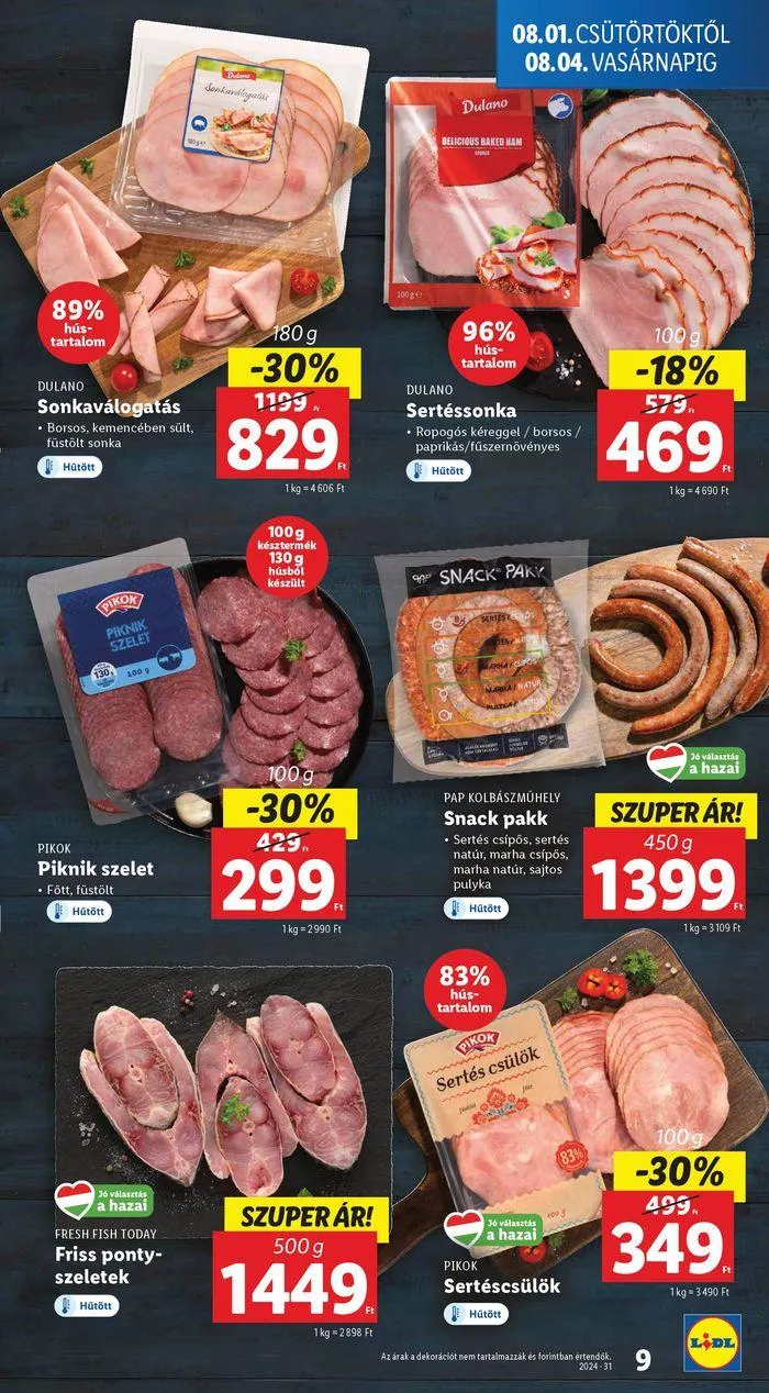 Katalógus Akciós újság – 31. hét augusztus 6.-tól augusztus 7.-ig 2024. - Oldal 9