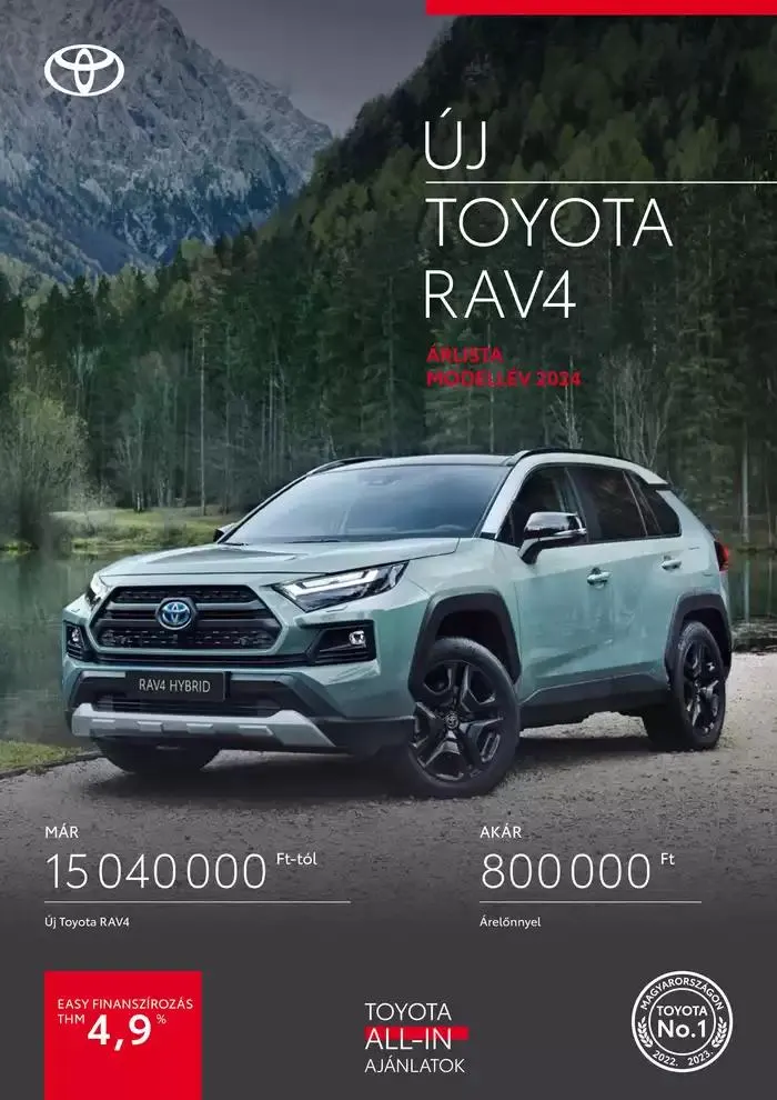 Katalógus Toyota RAV4 HYBRID november 15.-tól november 15.-ig 2025. - Oldal 1