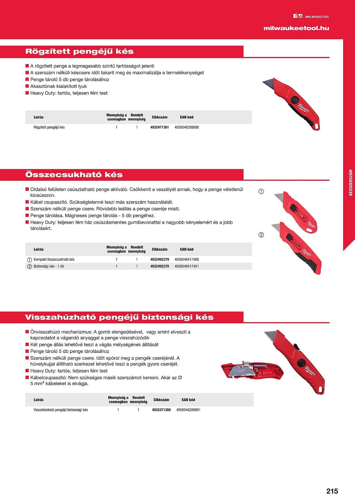 Katalógus Milwaukee akciós újság szeptember 16.-tól december 31.-ig 2025. - Oldal 215