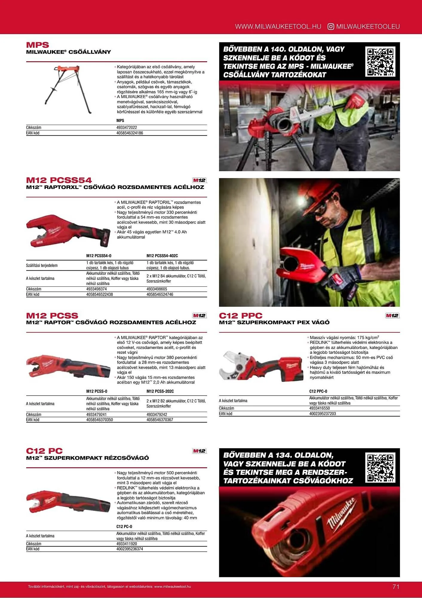 Katalógus Milwaukee akciós újság szeptember 16.-tól december 31.-ig 2026. - Oldal 71