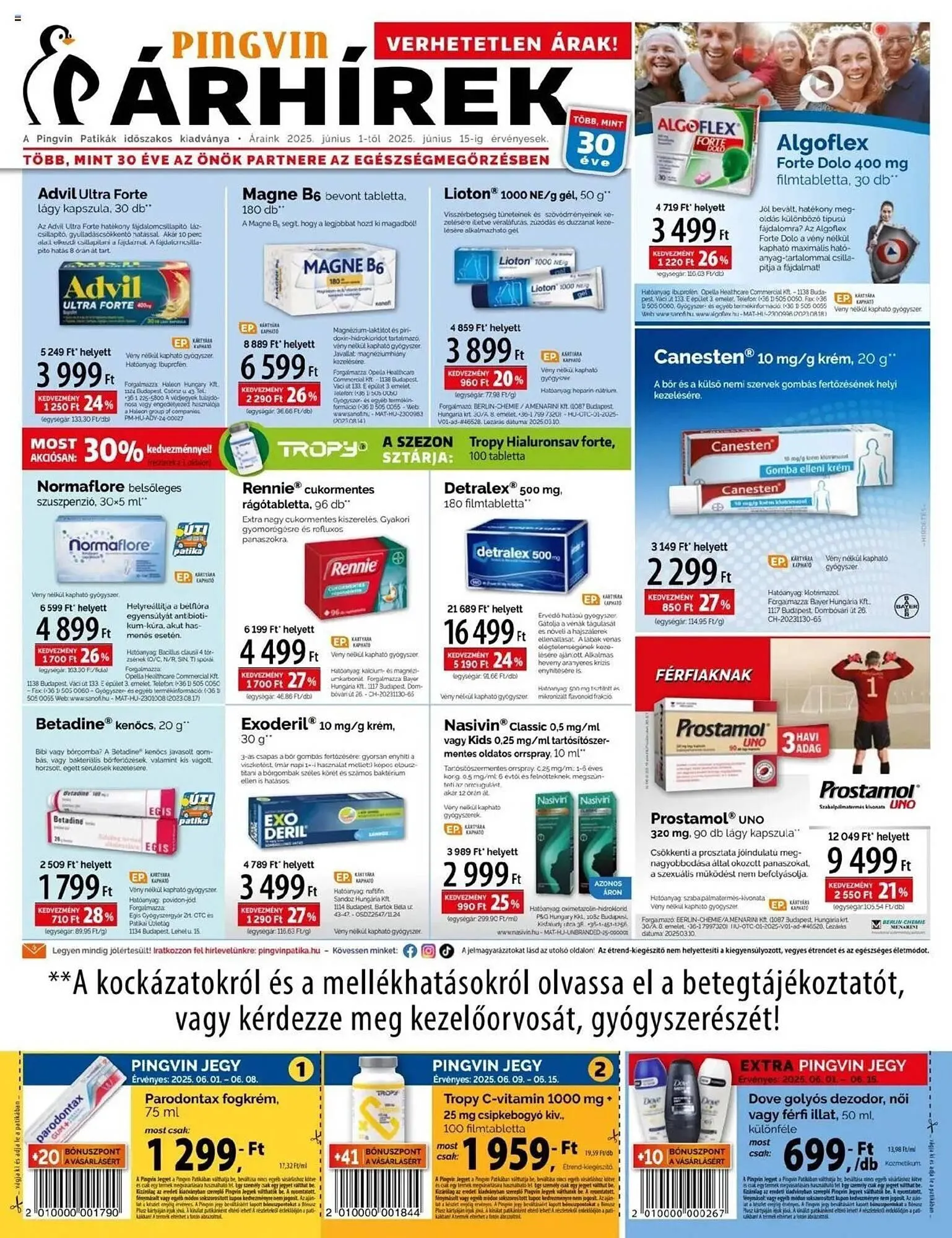 Pingvin Patika akciós újság - 1
