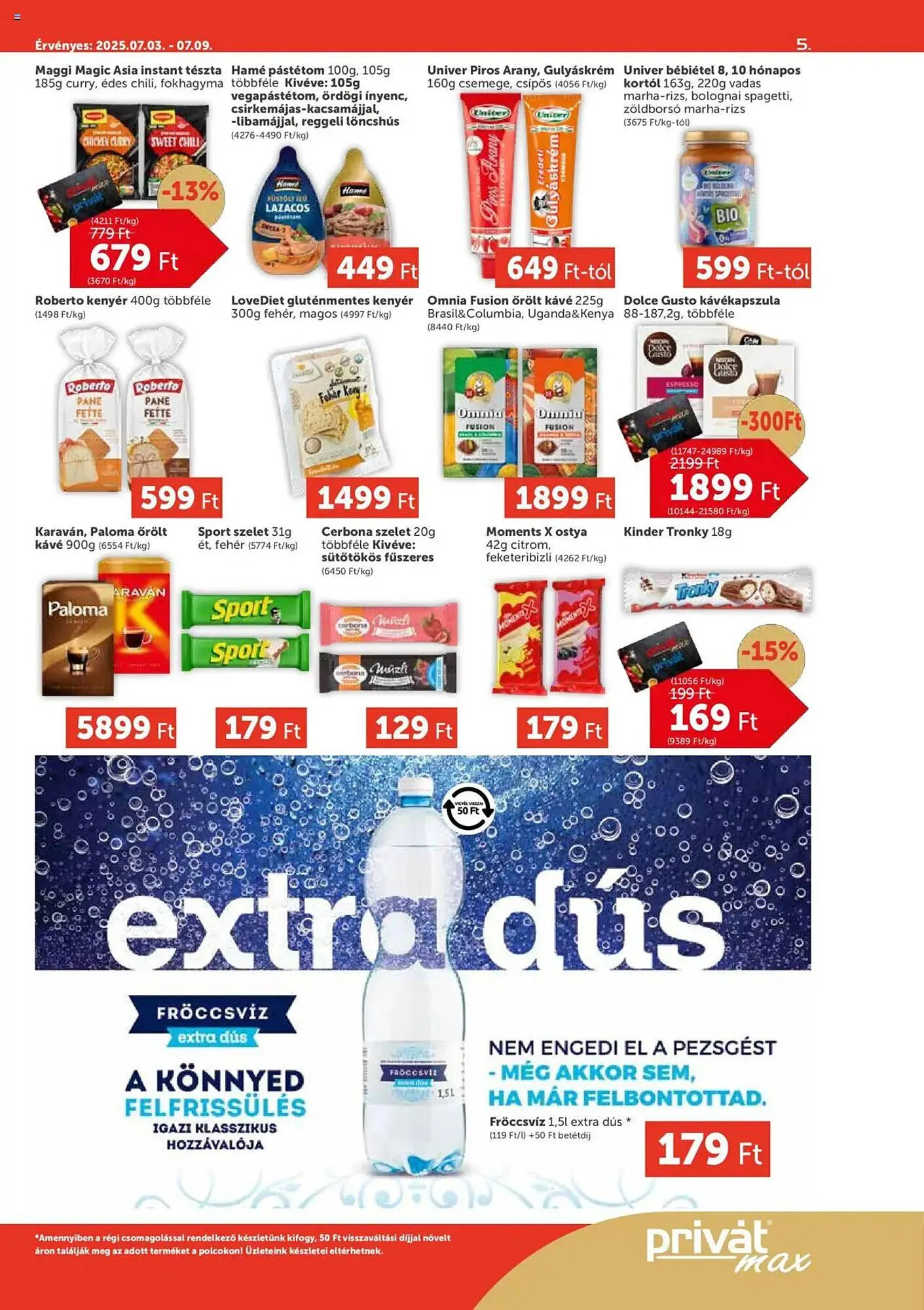 Katalógus PRIVÁT akciós újság július 3.-tól szeptember 7.-ig 2025. - Oldal 5