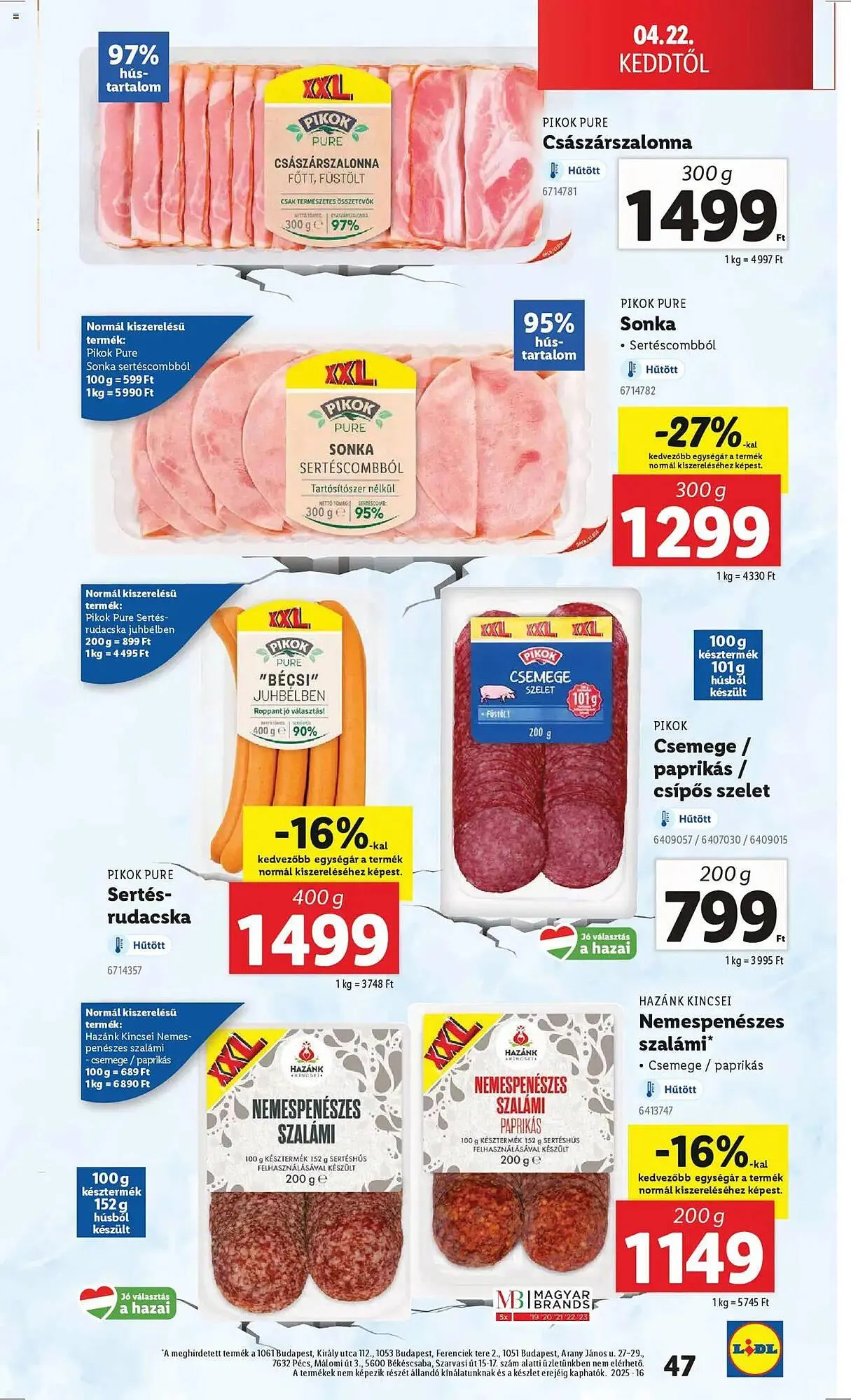 Katalógus Lidl akciós újság április 16.-tól április 22.-ig 2025. - Oldal 47