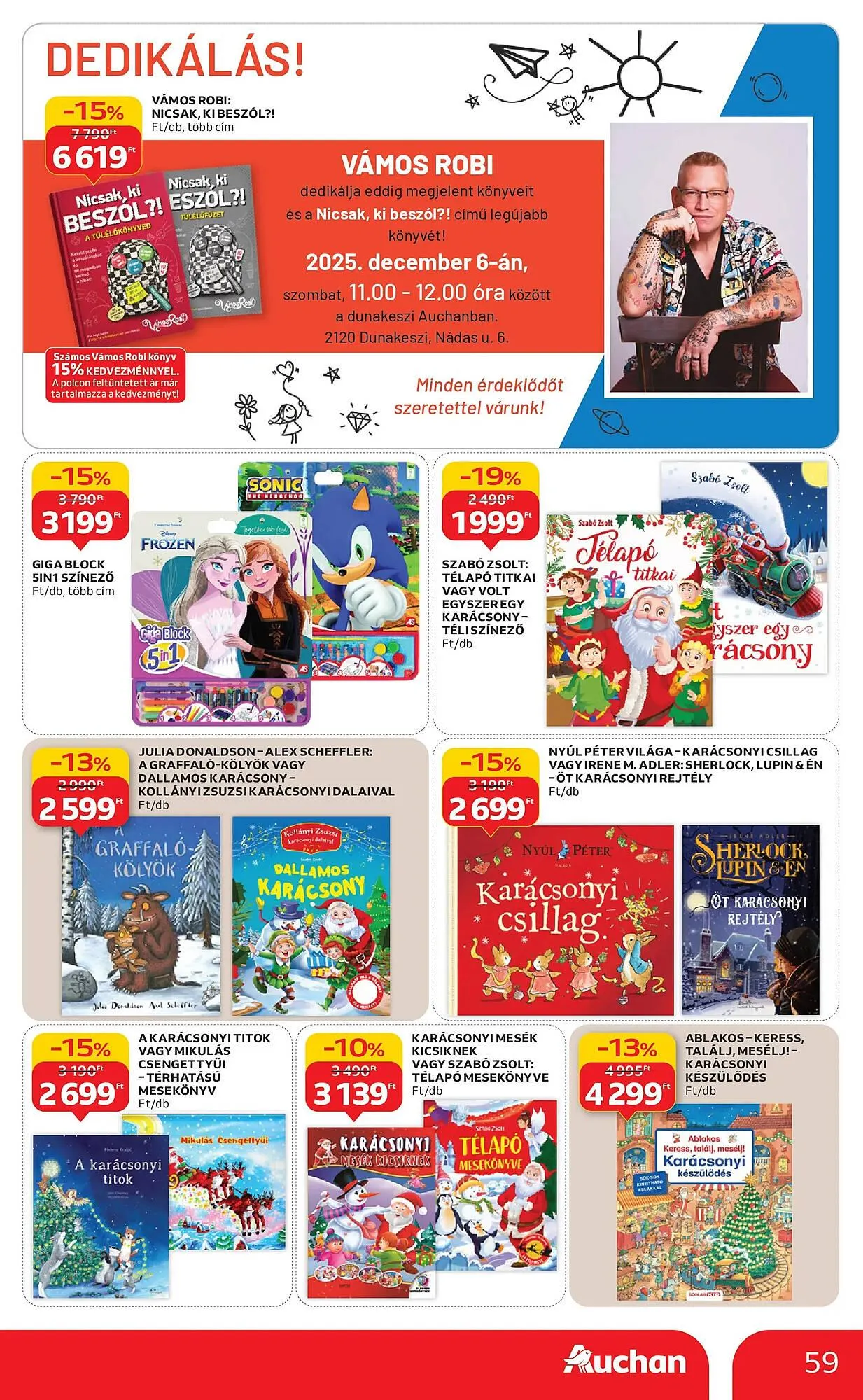 Katalógus Auchan akciós újság december 4.-tól december 10.-ig 2025. - Oldal 59