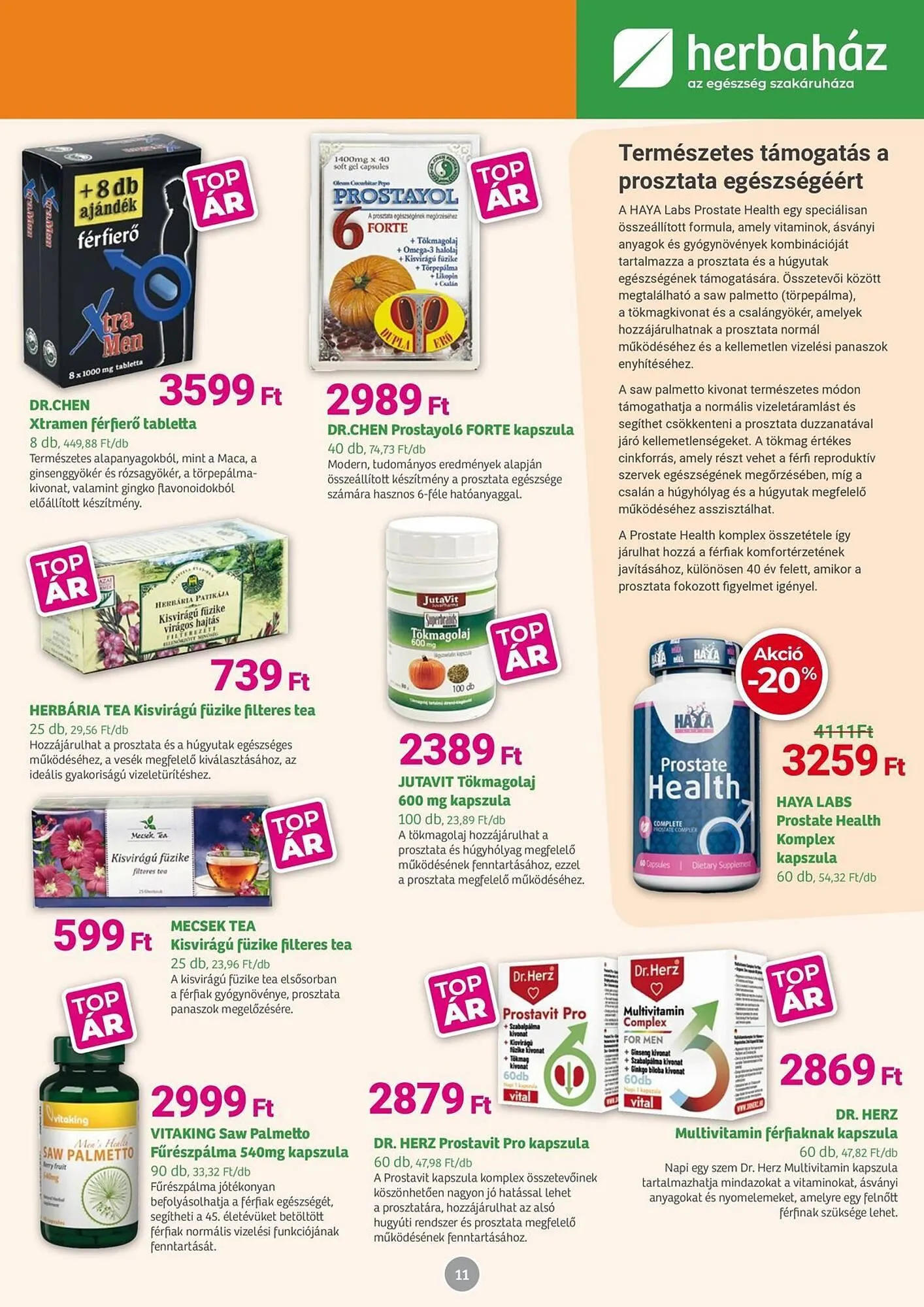 Katalógus Herbaház akciós újság november 3.-tól november 30.-ig 2025. - Oldal 11
