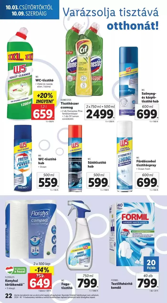 Katalógus Akciós újság – 40. hét október 3.-tól október 9.-ig 2024. - Oldal 22
