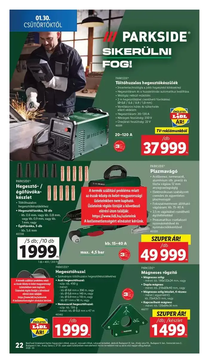 Katalógus Akciós újság – 05. hét január 30.-tól február 5.-ig 2025. - Oldal 22