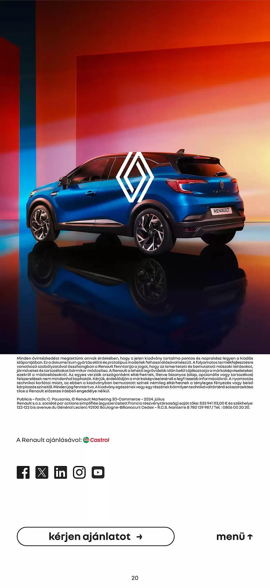 Katalógus Renault akciós újság január 6.-tól június 30.-ig 2025. - Oldal 20