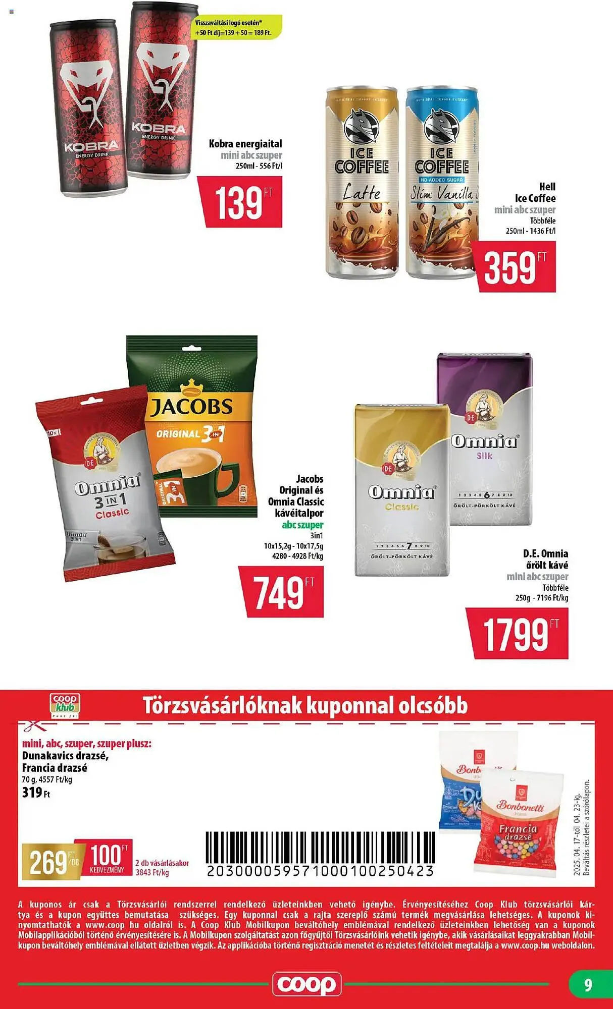 Katalógus Coop akciós újság április 17.-tól április 23.-ig 2025. - Oldal 9