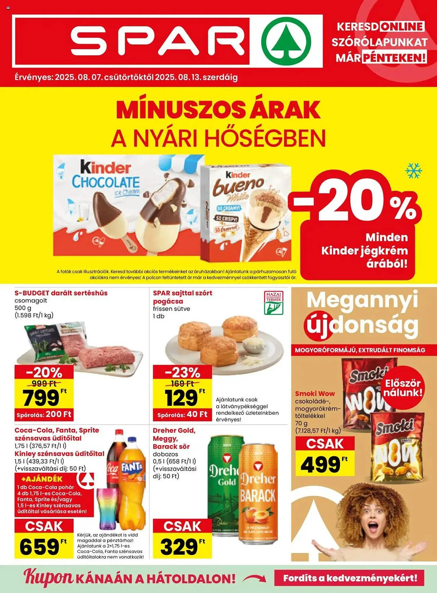 Katalógus Spar akciós újság augusztus 7.-tól augusztus 13.-ig 2025. - Oldal 1