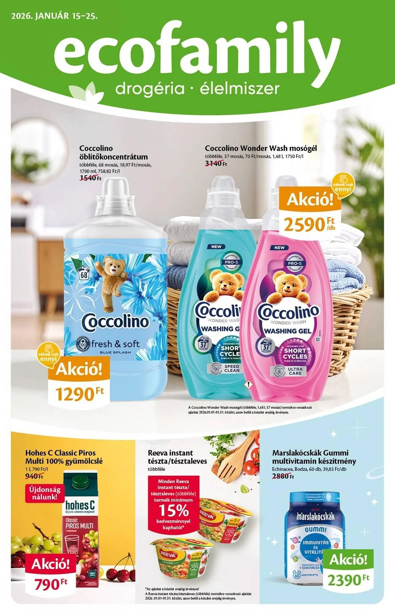 Katalógus EcoFamily akciós újság január 15.-tól január 25.-ig 2026. - Oldal 1