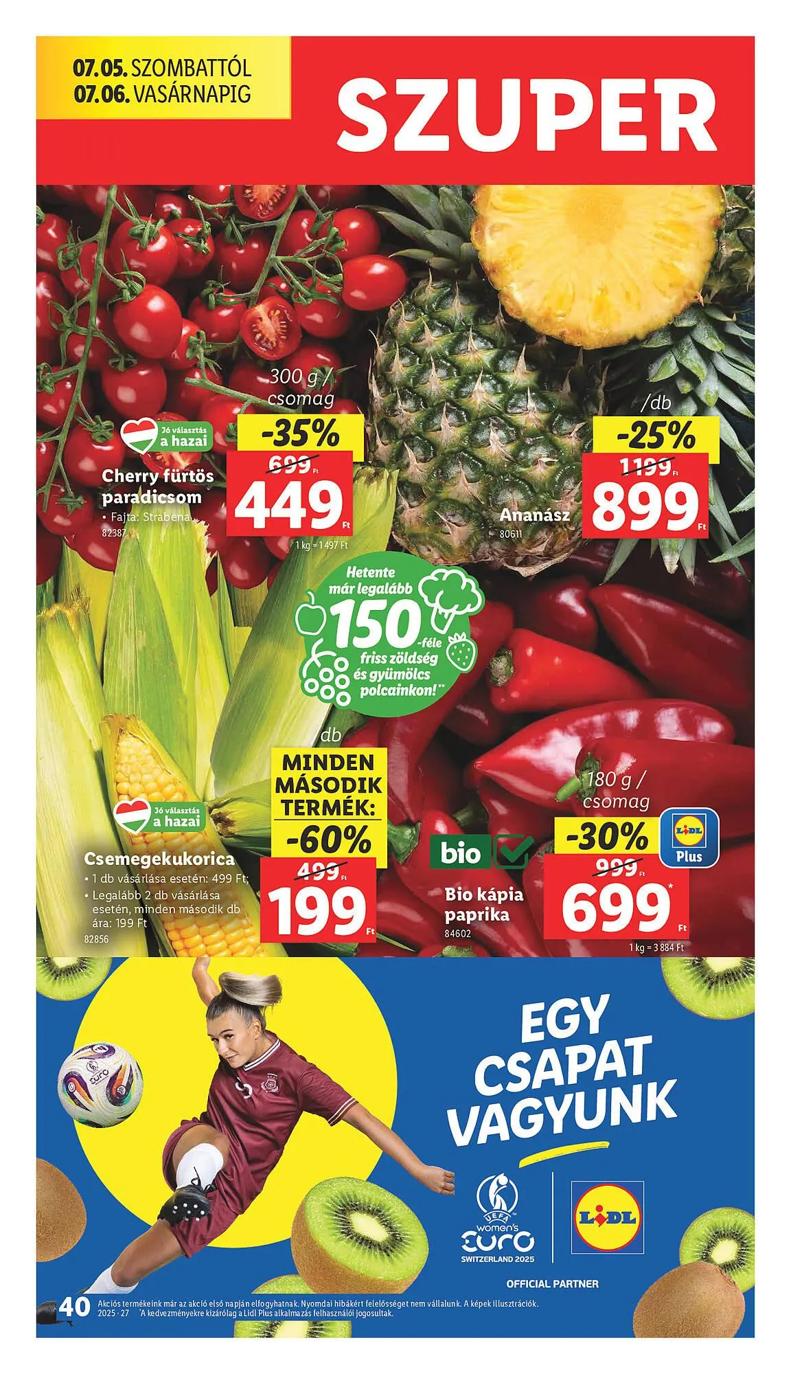 Katalógus Lidl akciós újság július 3.-tól július 9.-ig 2025. - Oldal 40