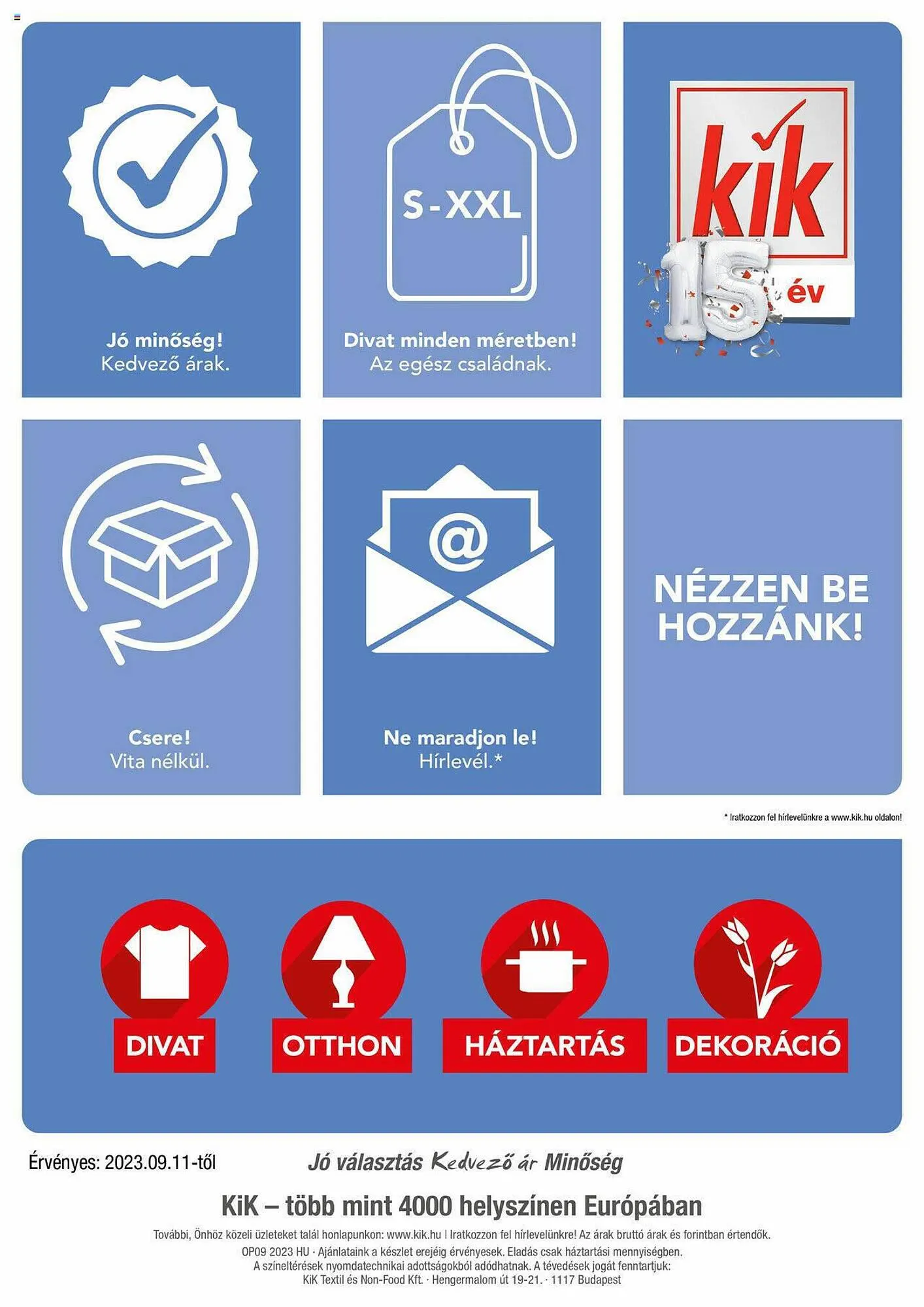 Katalógus Kik akciós újság szeptember 11.-tól szeptember 17.-ig 2023. - Oldal 15