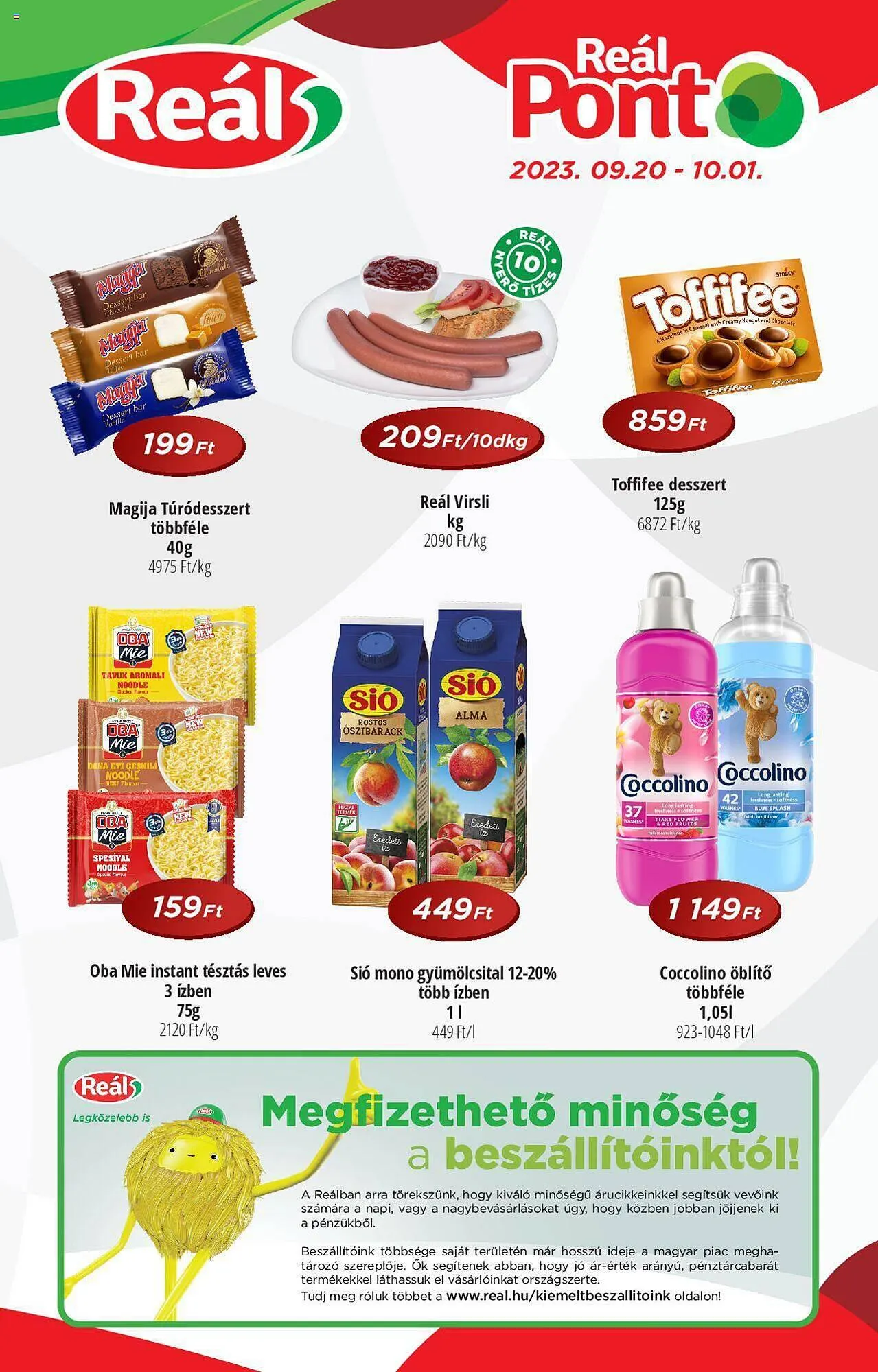 Katalógus Real akciós újság szeptember 20.-tól október 1.-ig 2023. - Oldal 1