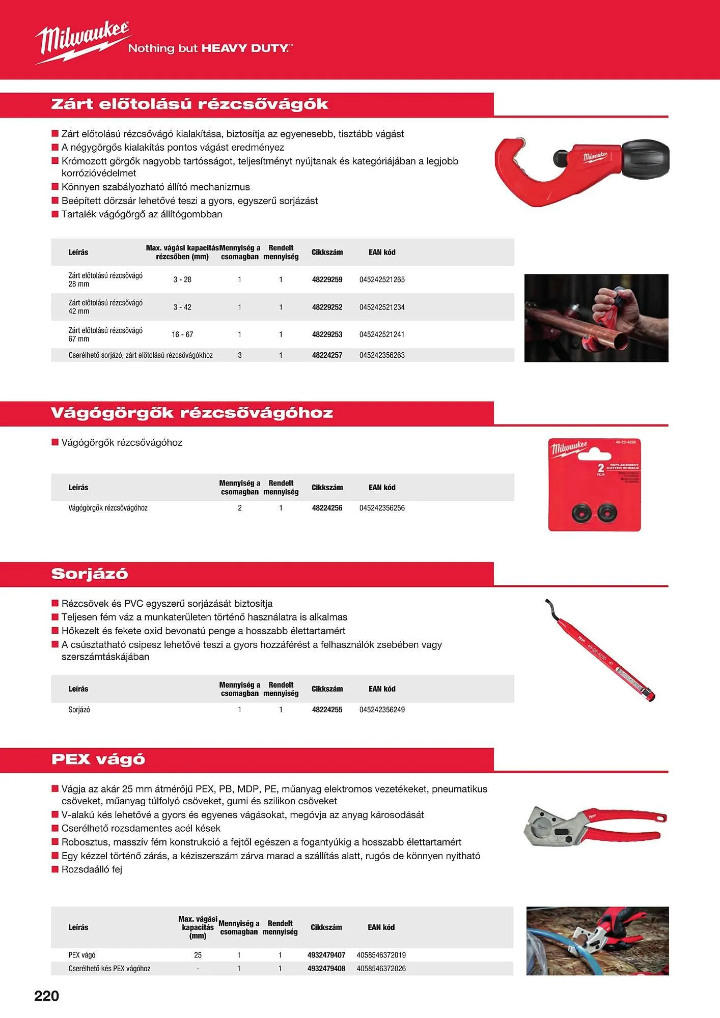 Katalógus Milwaukee akciós újság szeptember 16.-tól december 31.-ig 2025. - Oldal 220