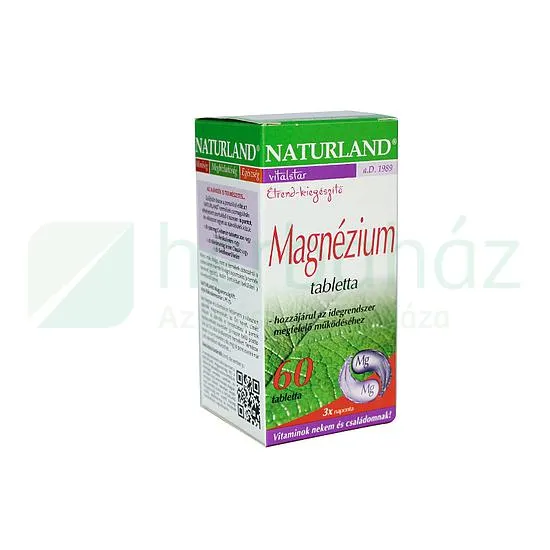 NATURLAND MAGNÉZIUM TABLETTA 60DB