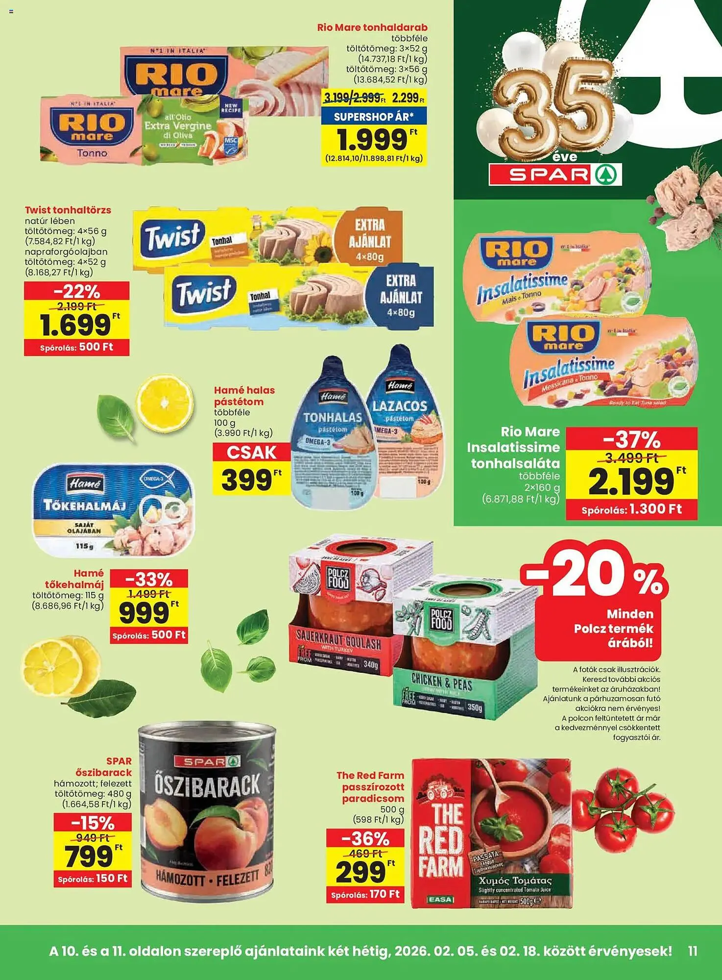 Katalógus Spar akciós újság február 5.-tól február 11.-ig 2026. - Oldal 11