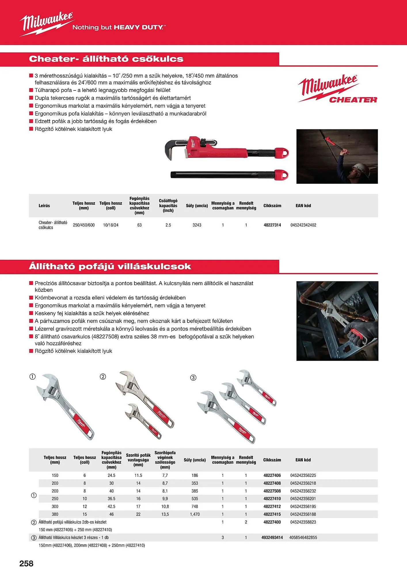 Katalógus Milwaukeetool akciós újság augusztus 14.-tól december 31.-ig 2024. - Oldal 258
