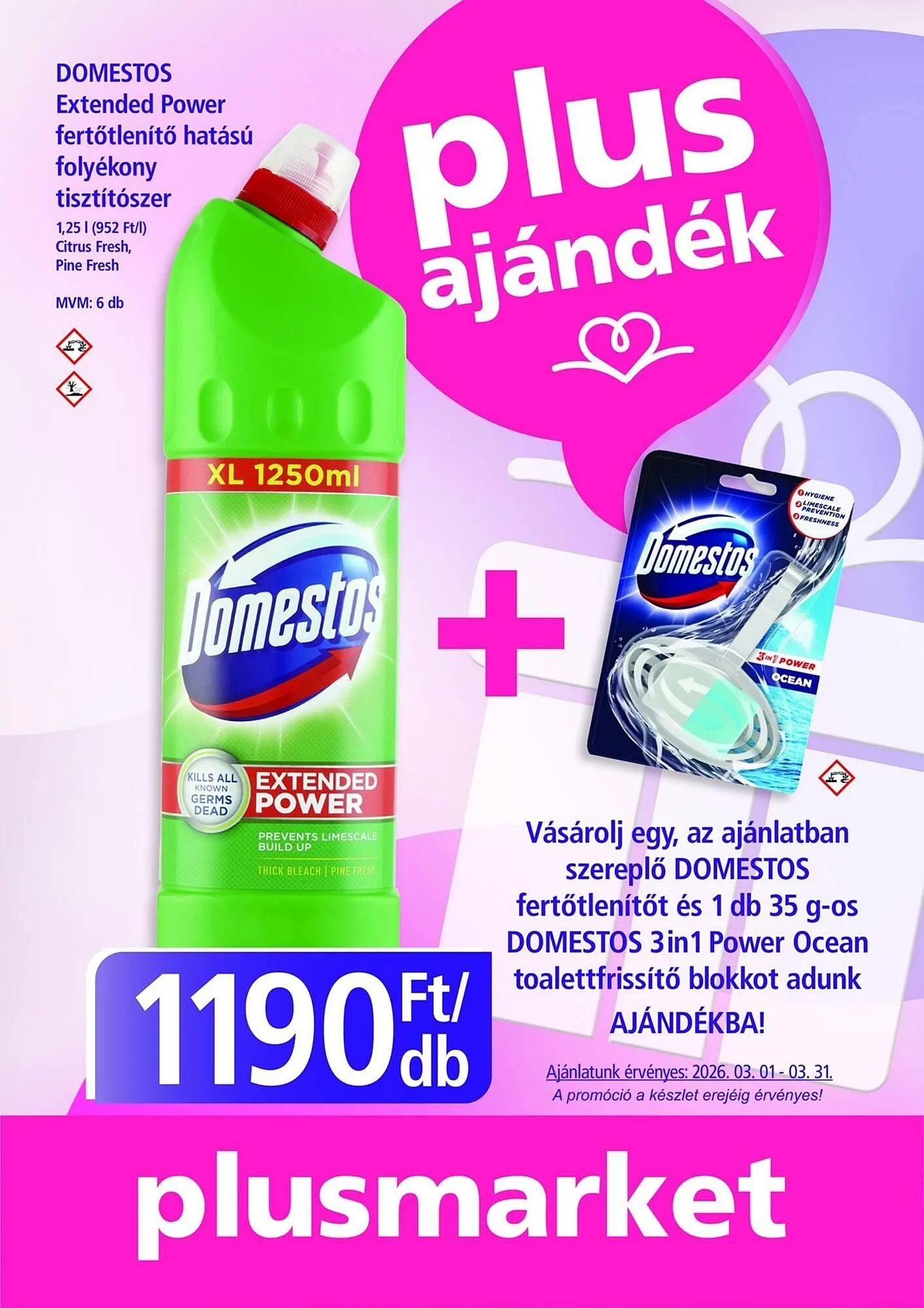 Katalógus PlusMarket akciós újság március 1.-tól március 31.-ig 2026. - Oldal 1