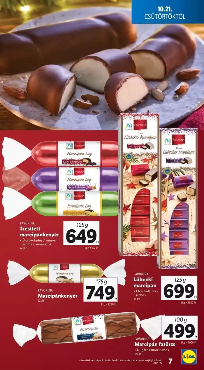 Katalógus Ünnepi édességkatalógus október 17.-tól december 31.-ig 2024. - Oldal 7