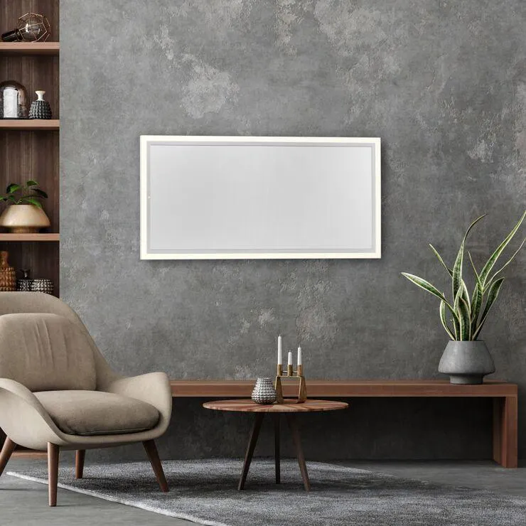 Mennyezeti fűtőpanel fehér 120 cm LED-del távirányítóval - Nelia