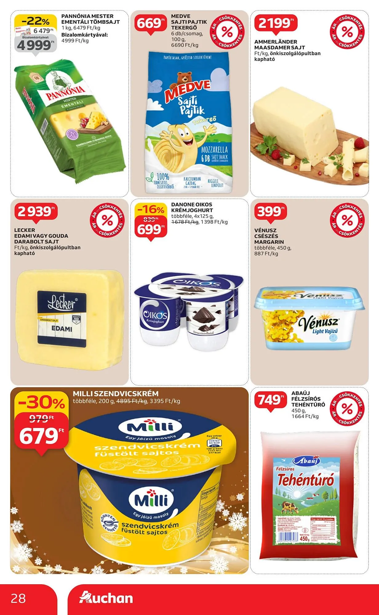 Katalógus Auchan akciós újság december 4.-tól december 10.-ig 2025. - Oldal 28