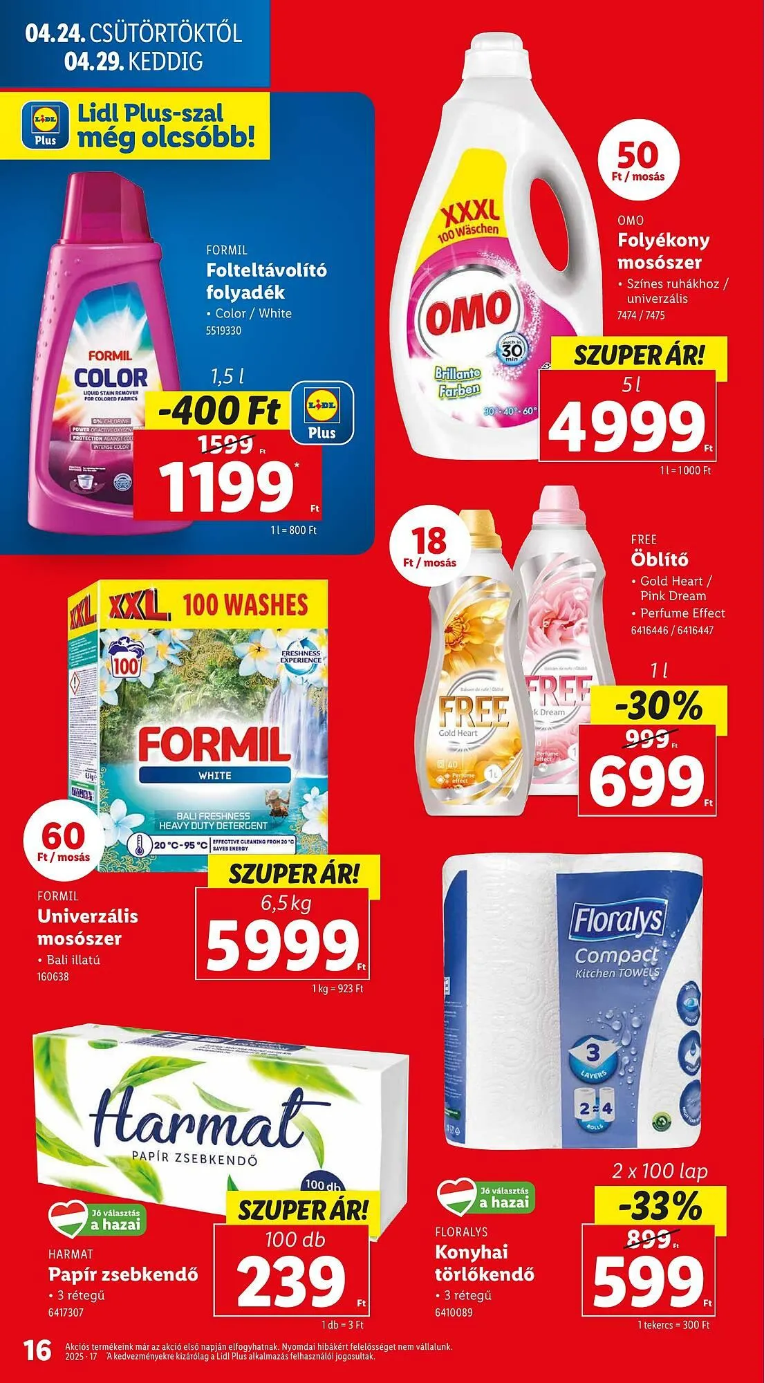 Katalógus Lidl akciós újság április 24.-tól április 29.-ig 2025. - Oldal 16