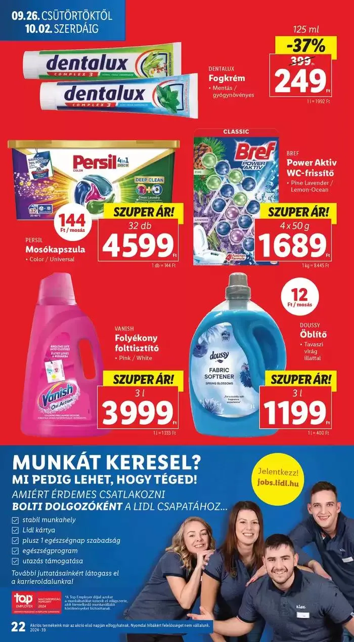 Katalógus Akciós újság – 39. hét szeptember 26.-tól október 2.-ig 2024. - Oldal 22