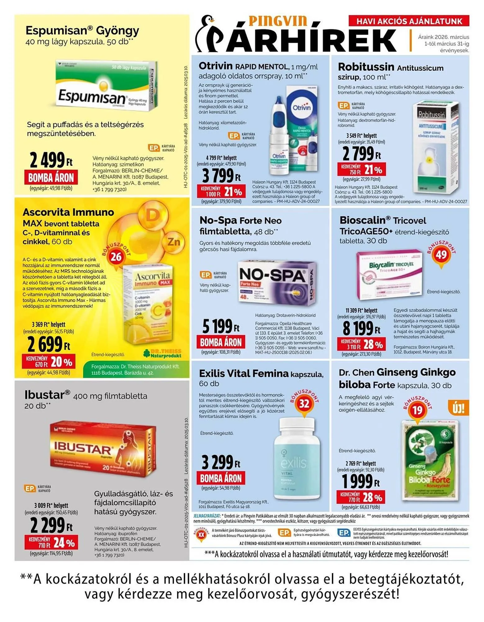 Katalógus Pingvin Patika akciós újság március 1.-tól március 31.-ig 2026. - Oldal 3