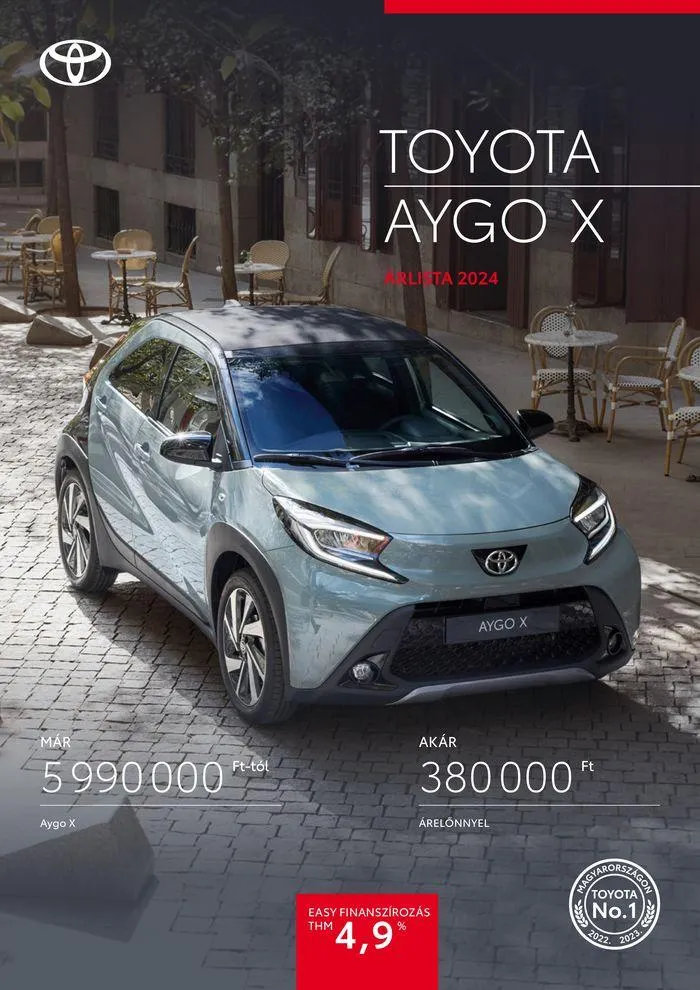 Katalógus Toyota Új AYGO X július 16.-tól április 16.-ig 2025. - Oldal 1