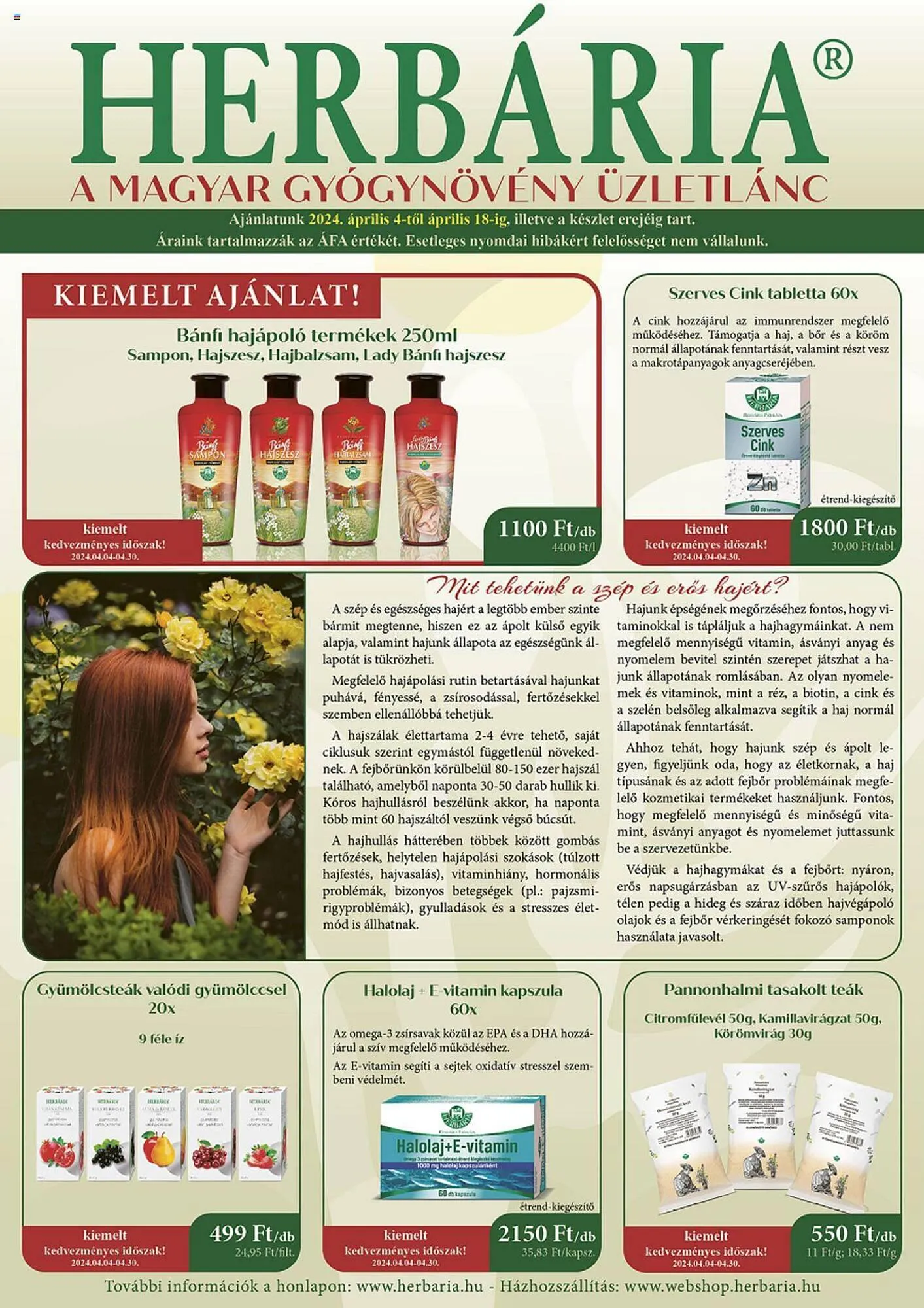 Katalógus Herbária akciós újság április 4.-tól április 18.-ig 2024. - Oldal
