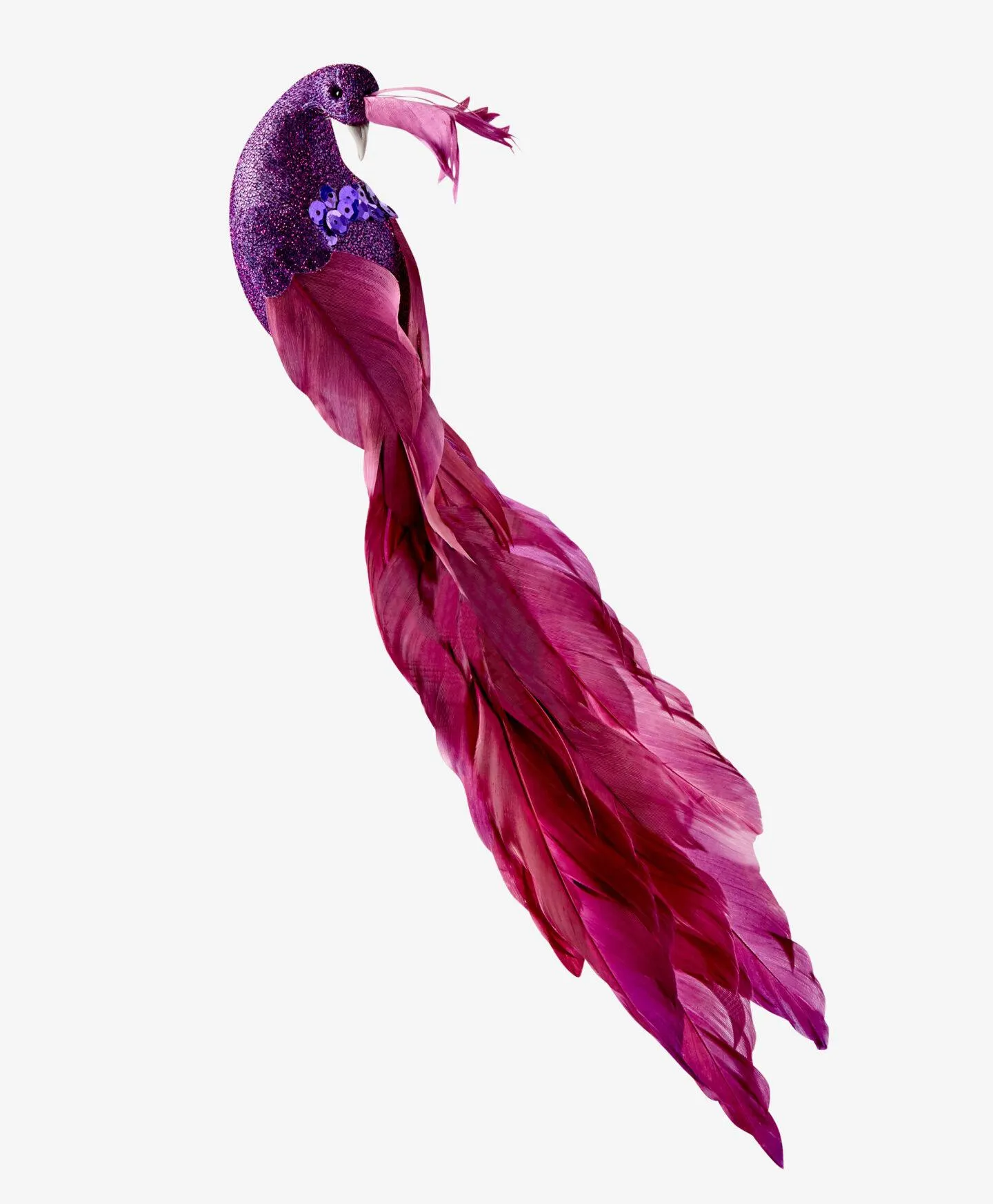 lila páva dekoráció