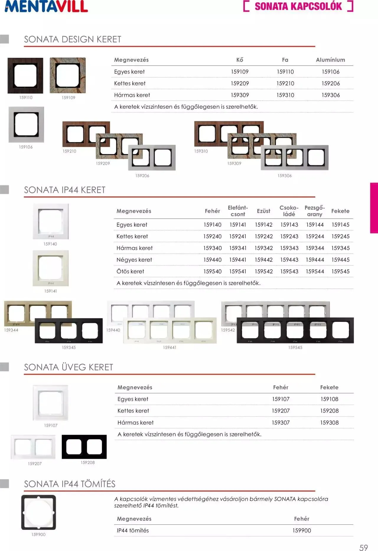 Katalógus Mentavill - Termékkatalógus 2022-2023 december 21.-tól december 31.-ig 2024. - Oldal 60